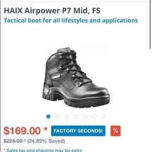 Haix size 8.5 wide AirPower mid boots new tags men